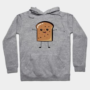 Cute Kawaii Banana Bread Graphic Hoodie